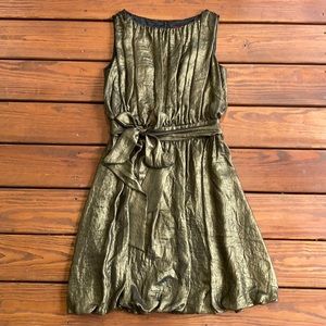 Bronze/green cocktail dress